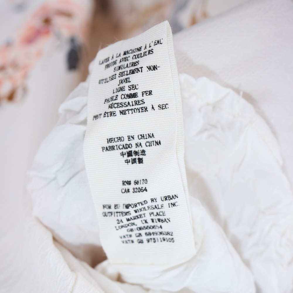 Free People All I Got Maxi Dress Butterfly Effect Floral Tiered Cream Pink 6 - Picture 10 of 13